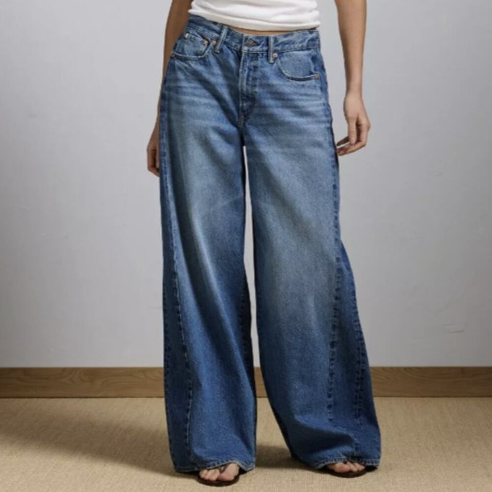 American Eagle AE77 Premium Super Wide Side Stripe Jean